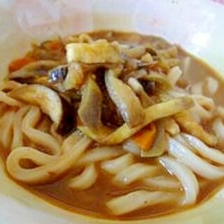 残ったカレーで♪夏のカレーうどん